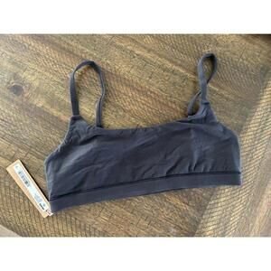 Skims Fits Everybody Scoop Neck Bralette Size Small Onyx